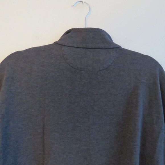 POLO RALPH LAUREN Dark Heathered Gray Cotton 1/4 Zip Pullover Sweater - Size XL - Picture 11 of 14